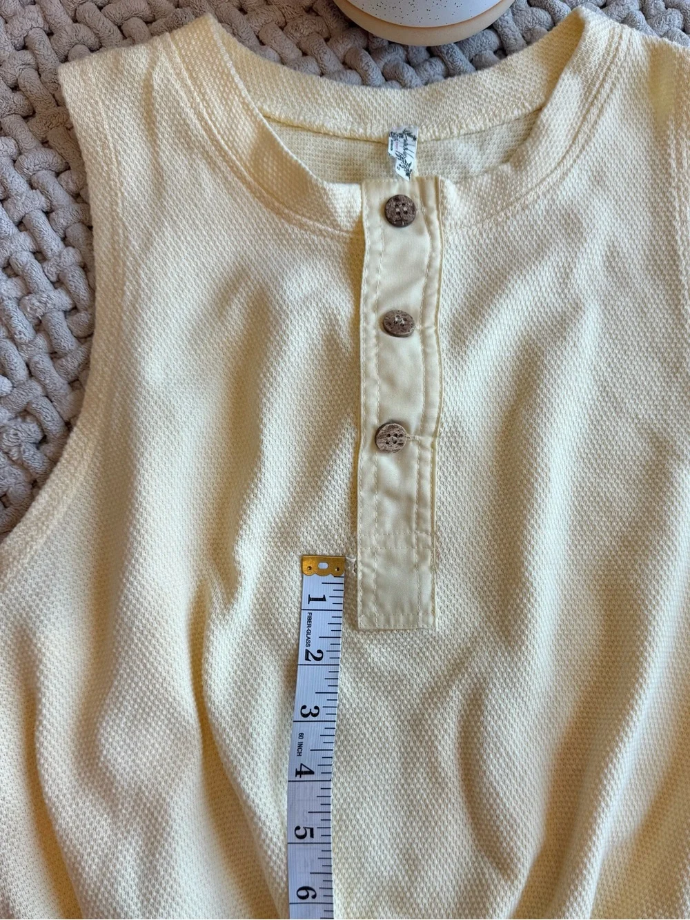 Free People | Women’s Peek Aye Button Front Bodysuit | Crème de la crème | XS